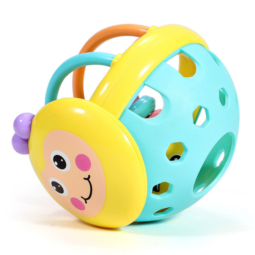 Baby Rattles Cartoon Bee Hand Rattle Bell Ball Teether Early Educational Toys V20509