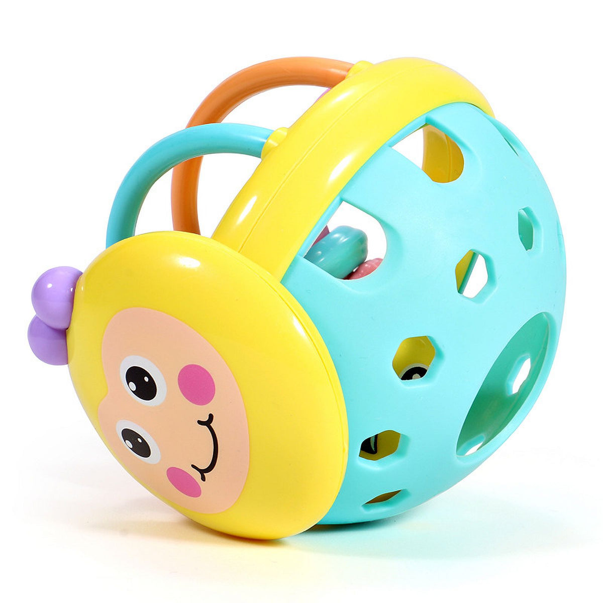 Baby Rattles Cartoon Bee Hand Rattle Bell Ball Teether Early Educational Toys V20509