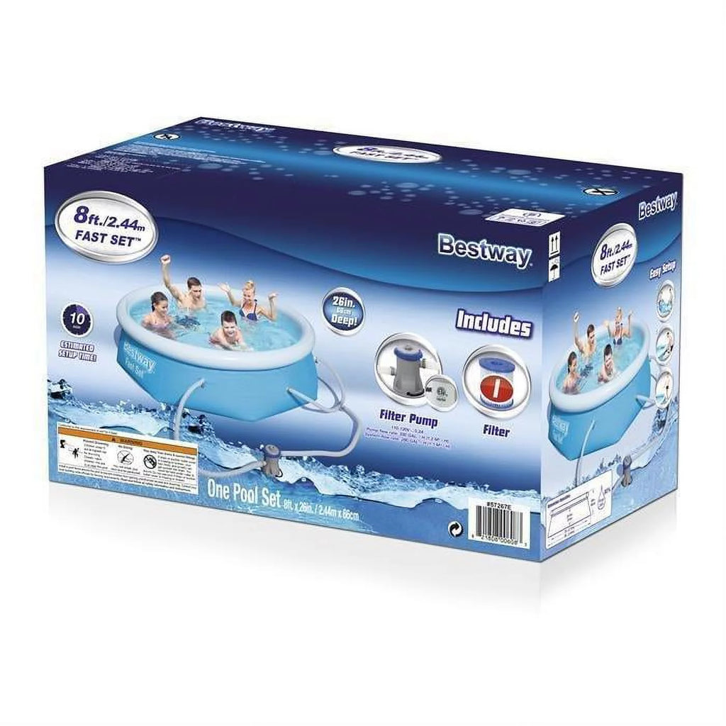 8 ft x 26 in Inflatable Pool Set G2181