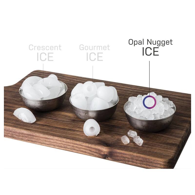 24 lb Portable Nugget Ice Maker in Black Stainless Q6217