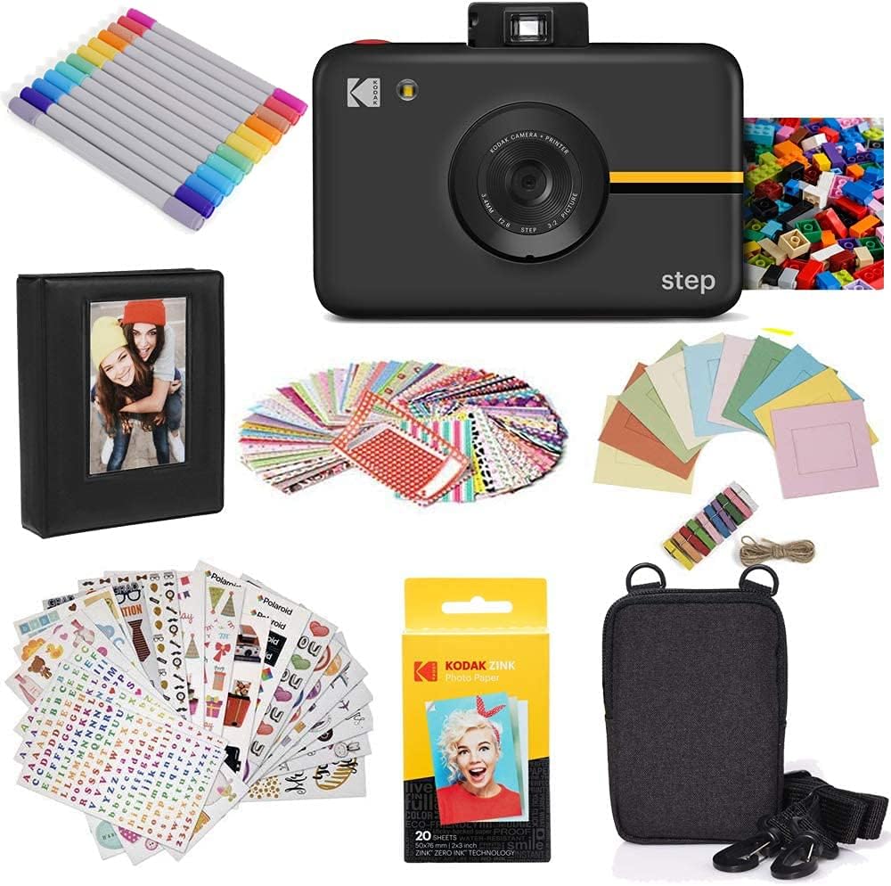 White Instant Camera with 10MP Image Sensor P3493