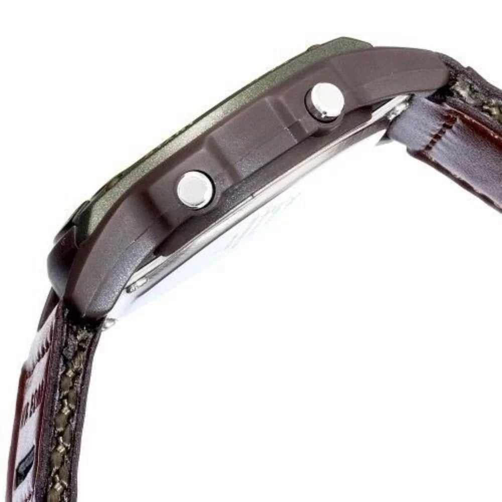 Men's Digital Sport Watch with Green Nylon Strap S7481
