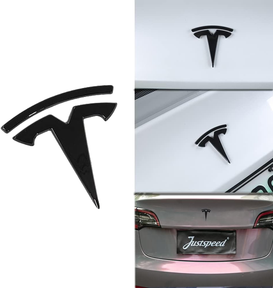 3D Car Rear Trunk Emblem Sticker (Dual Motor) L610