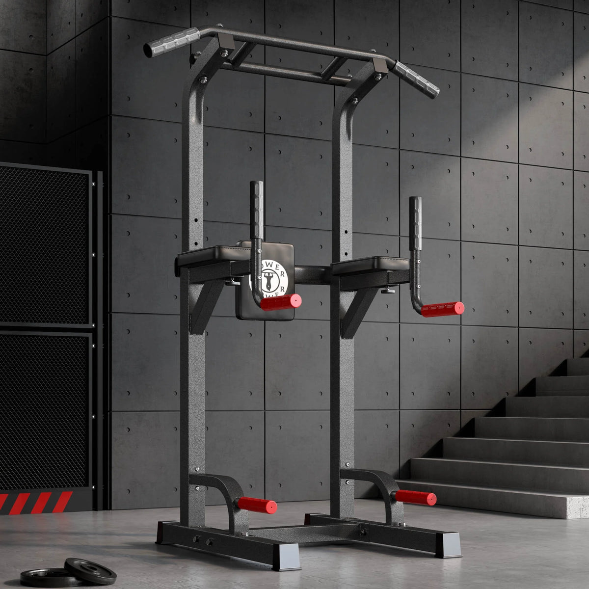 Adjustable Height Pull Up Bar Dip Station I655331