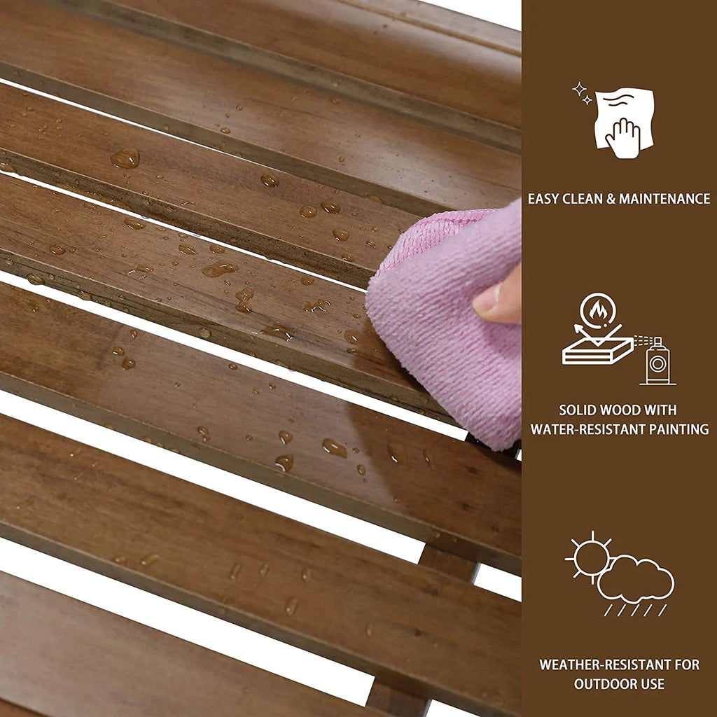 Wooden Porch Swing 5FT with Chains Q482383