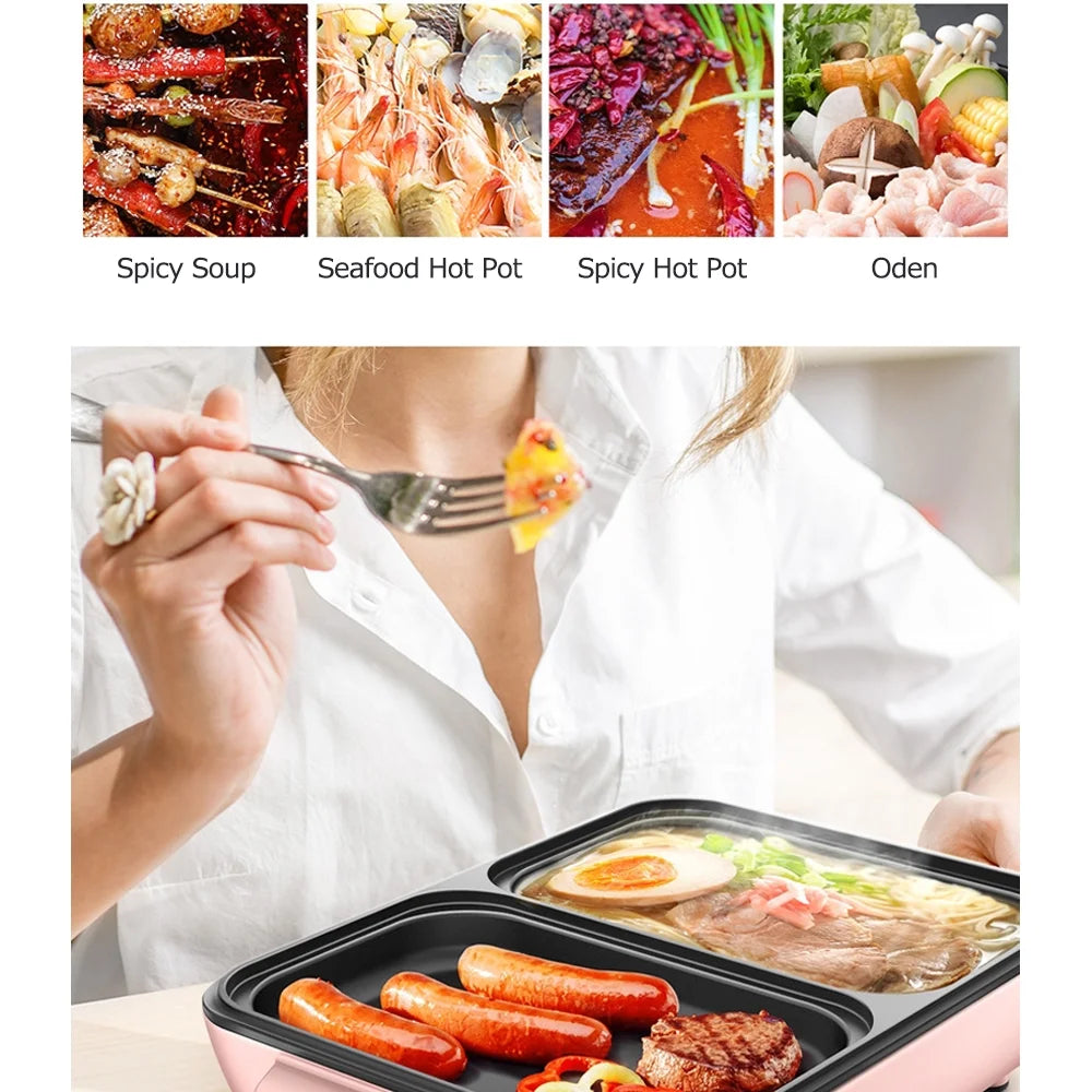 Electric Grill Pan 2L 1200W Barbecue Machine A544734