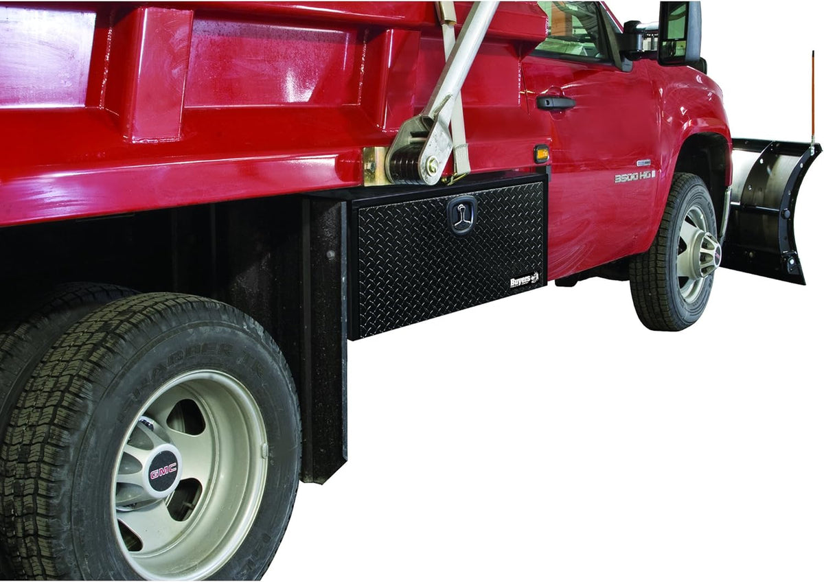 Black Steel Underbody Truck Box with Aluminum Door J304395