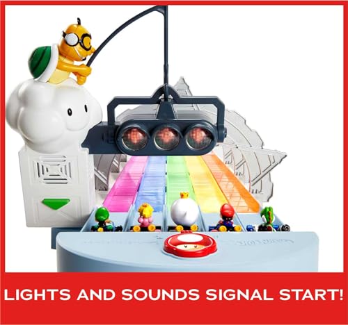 8-Foot Track Set with Lights & Sounds & 2 1:64 Scale Vehicles W4574