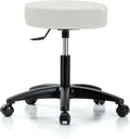 Rolling Swivel Stool with Foot Ring, Counter Height, Cinder Fabric Y6930