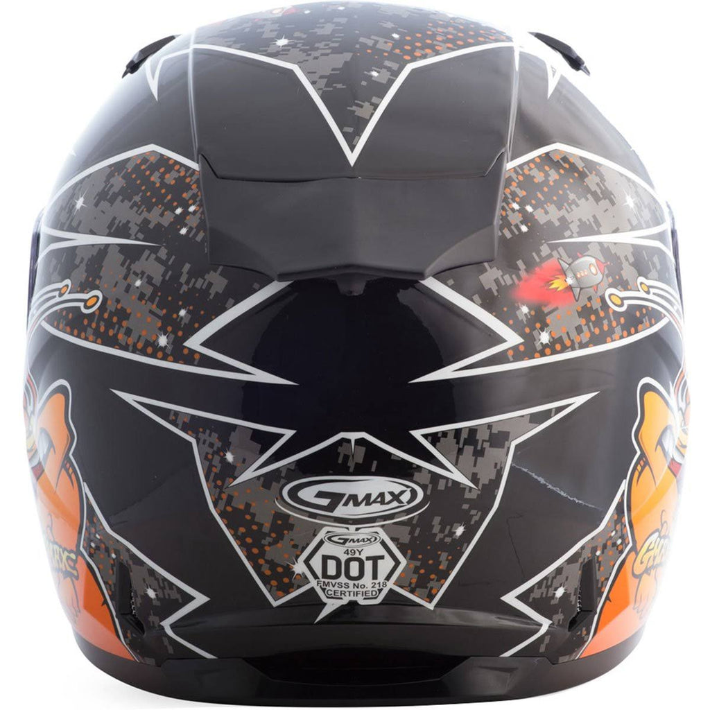 Full Face Alien Helmet Black/Blue N6639