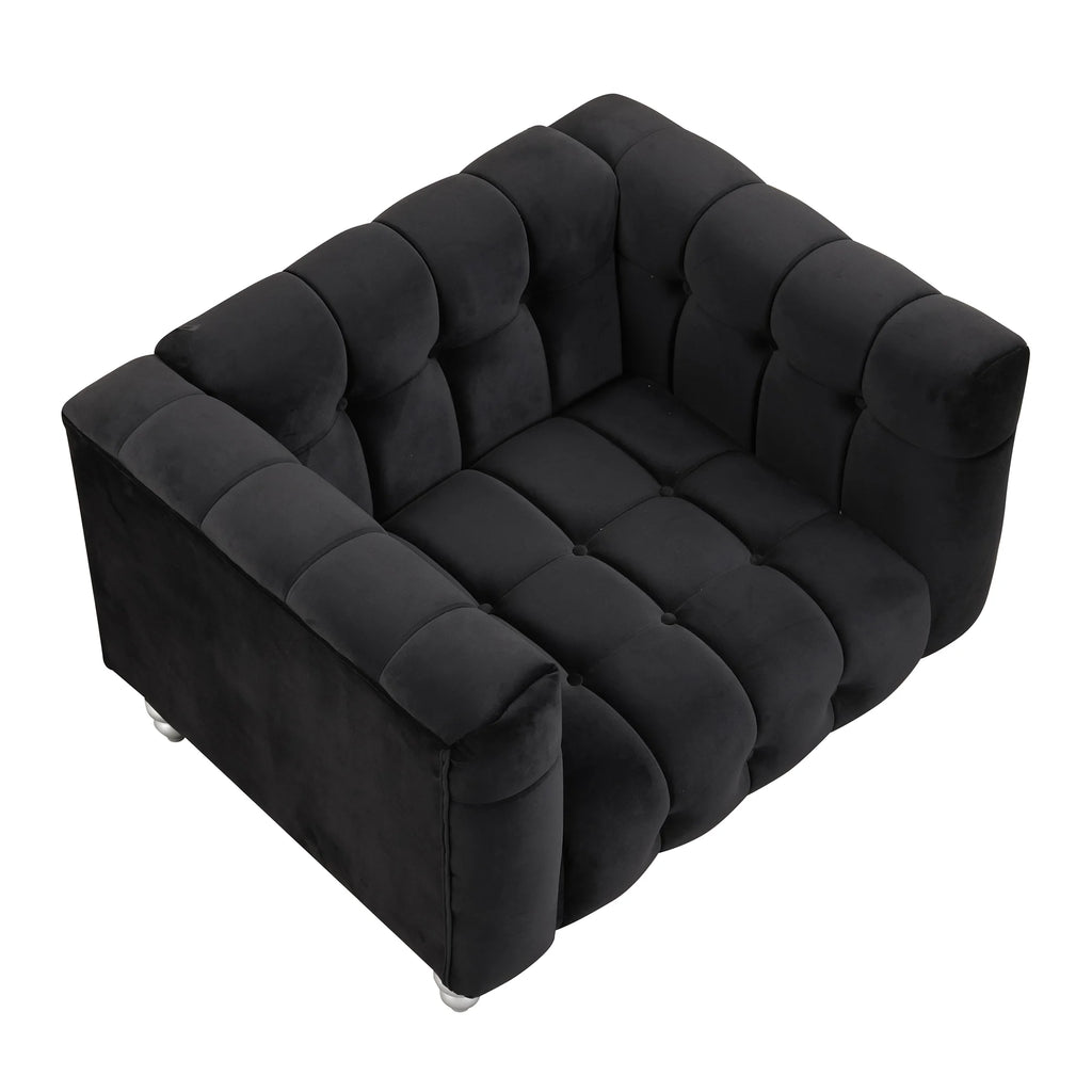 Modern Sofa with Solid Wood Legs E871871