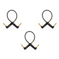 Gold Patch Cable with Right Angle Connectors 3-Pack L69354