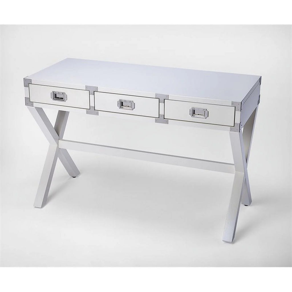 White Campaign Desk Y1129