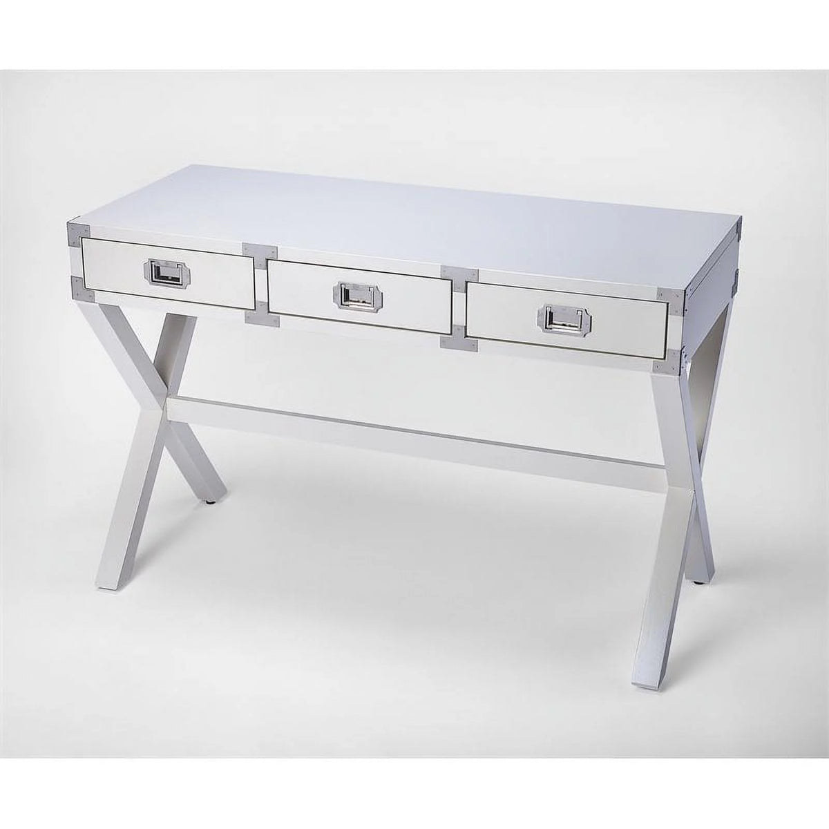 White Campaign Desk Y1129