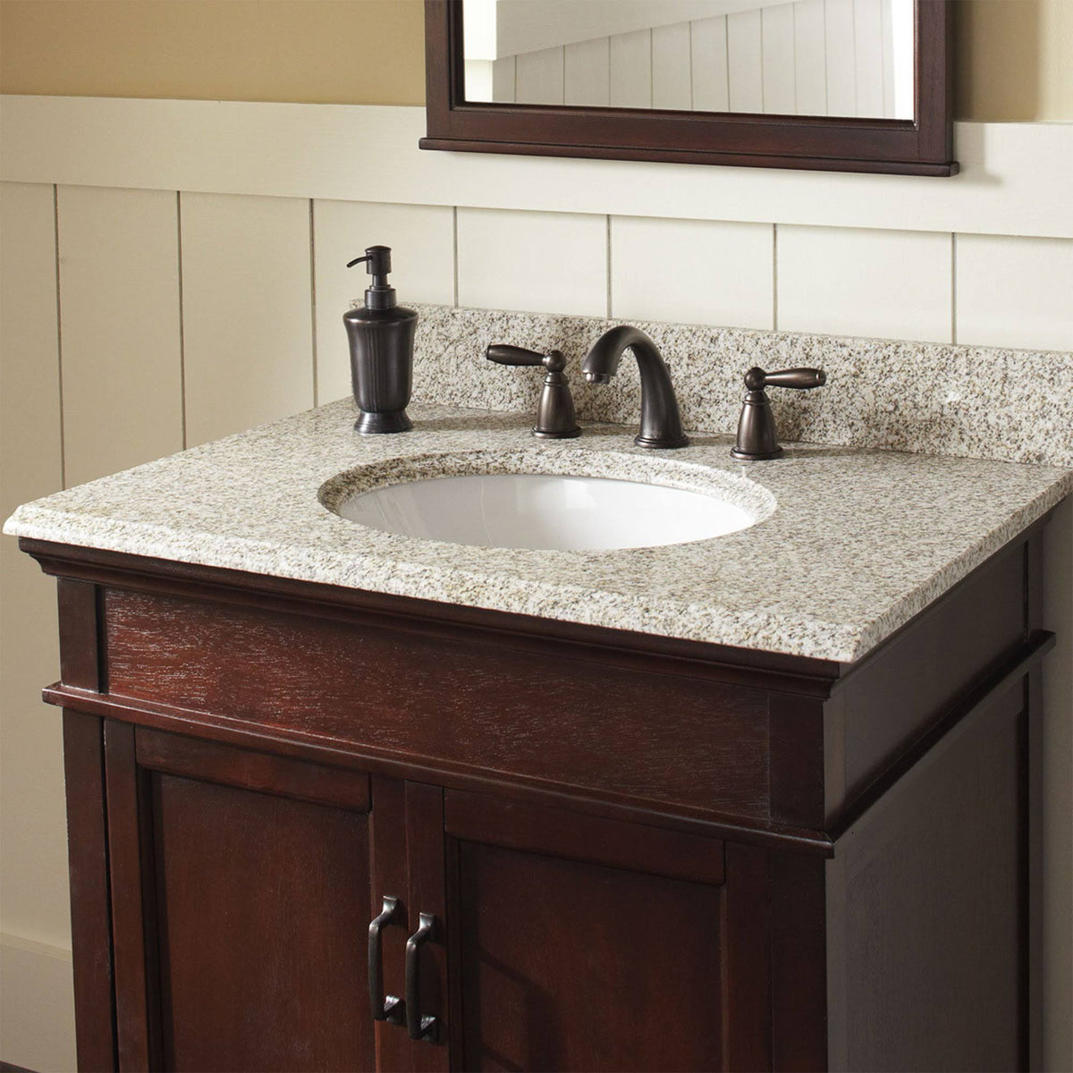 Granite Vanity Top with Oval Bowl H7984