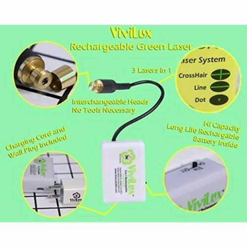 3-in-1 Rechargeable Green Laser System P1845
