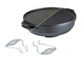 Five-Piece Cast Iron Set with Reversible Grill/Griddle 14 Inch and 6.8 Quart Bottom/Wok I21674