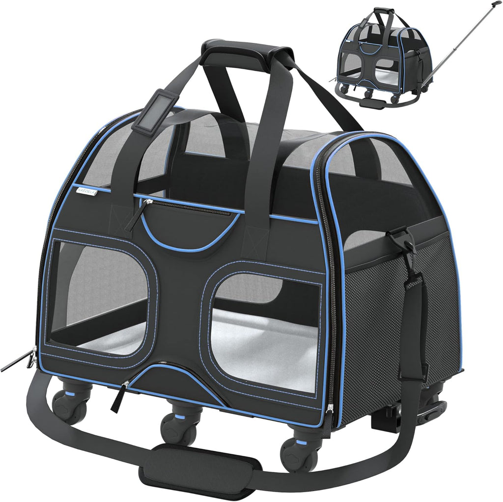 Airline Approved Soft Sided Pet Carrier with Wheels M23323