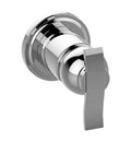 Polished Chrome 3-Way Diverter Valve Trim Plate with Lever Handle U1342