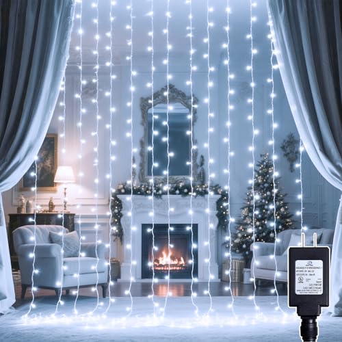 200 LED Curtain String Lights with Timer and 8 Modes C1741