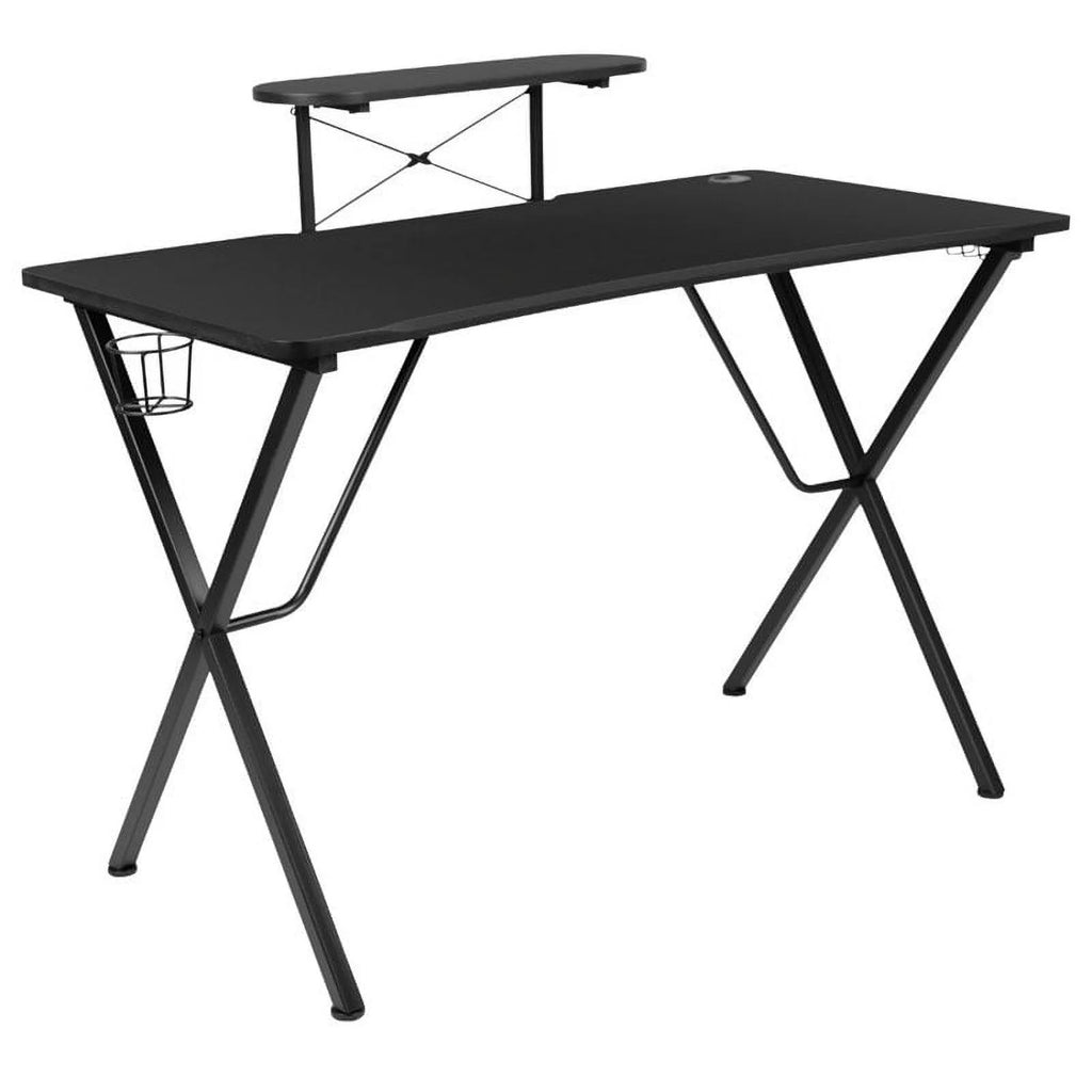 Black Gaming Desk and Reclining Swivel Chair H941
