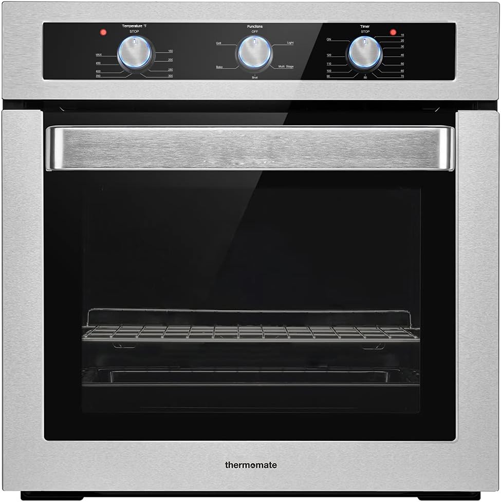 Single Wall Oven, 2.3 Cu.ft. Built-in Electric Wall Oven with Stainless Steel Finish P706