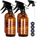 4 Pack Amber Glass Spray Bottles 16 Ounce X544