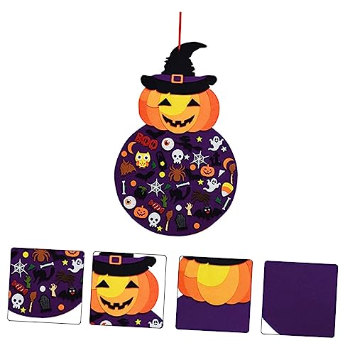 Halloween Fireplace Mantel Tapestry Pumpkin Spiderweb Decoration S50190