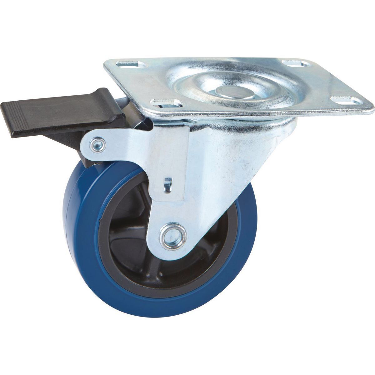 3 in. Rubber Swivel Caster with Brake S653918