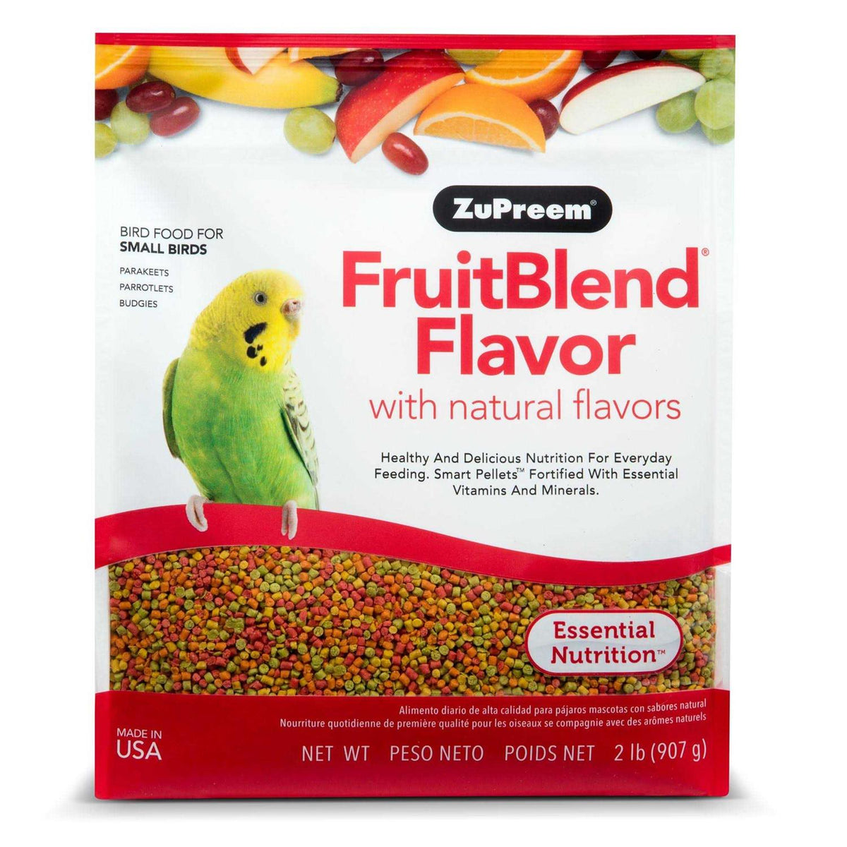 FruitBlend Flavor Bird Food for Small Birds H8090