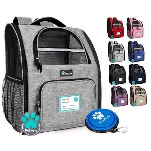 Dog Travel Bag with Food Container and Bowls A947335