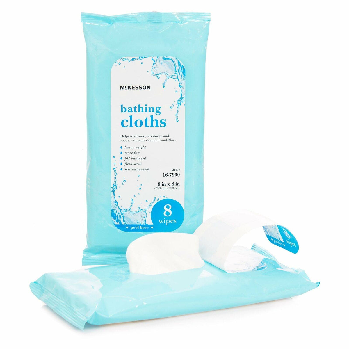 Scented Rinse-Free Bath Wipe; Case of 352 A7891