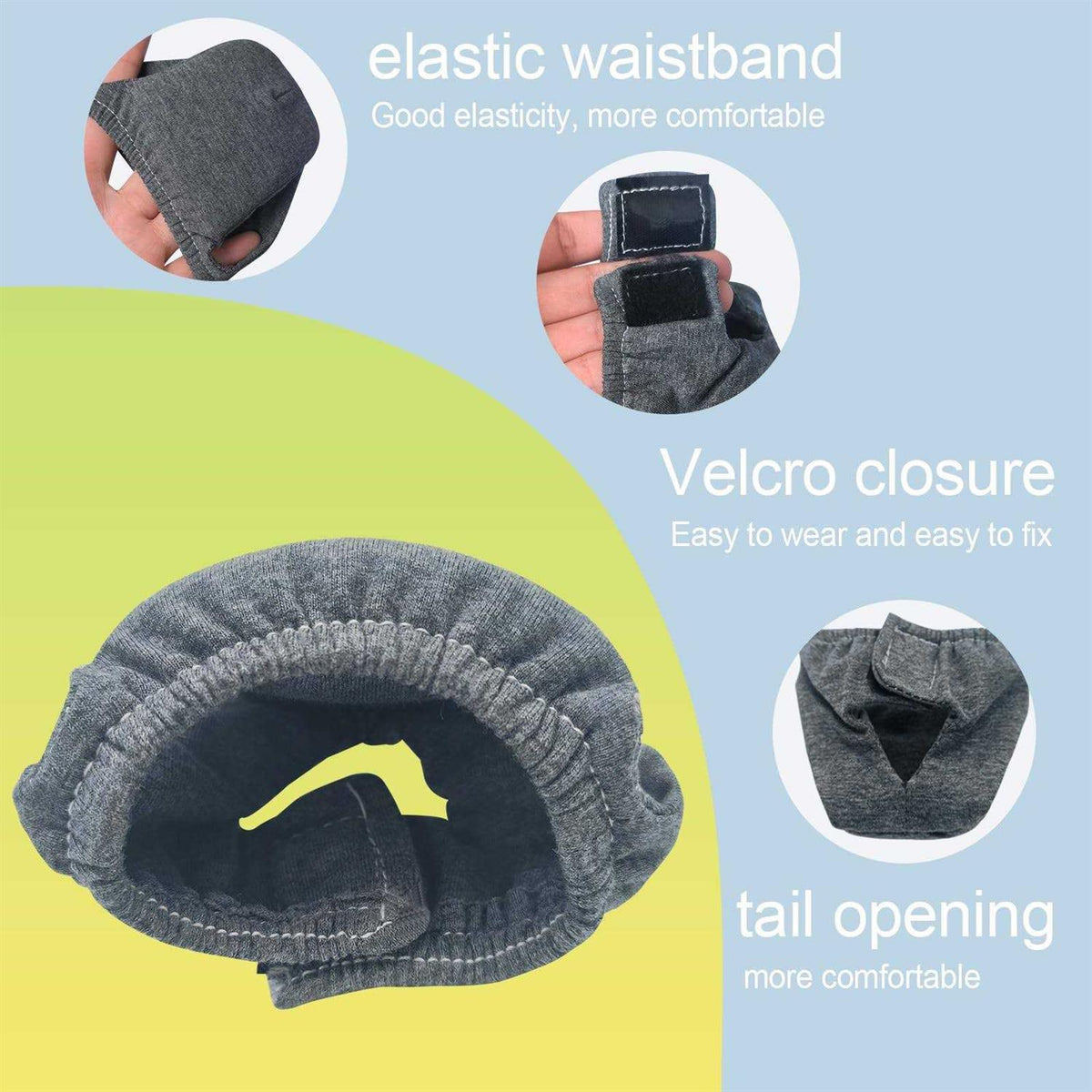 Small Reusable Washable Pet Diapers with Velcro H708082