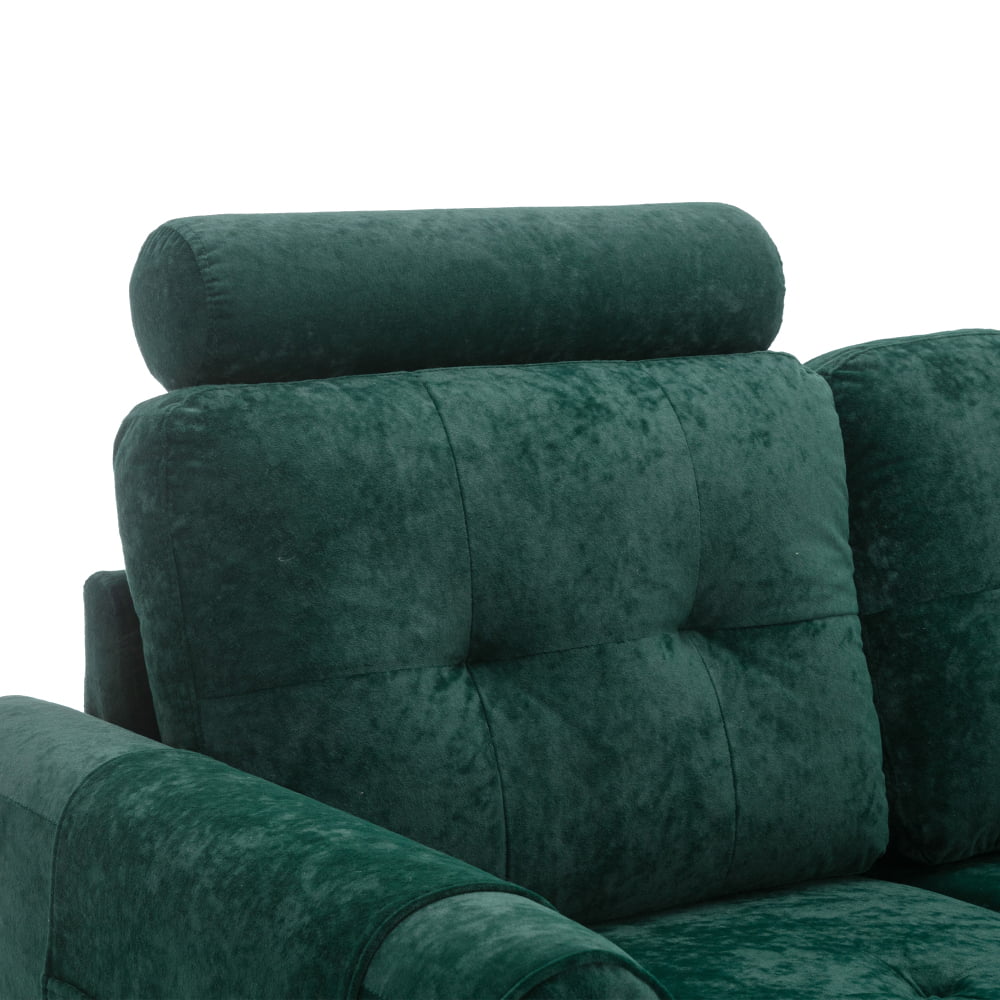 3-Seater Sectional Sofa with Storage and Cup Holders B819