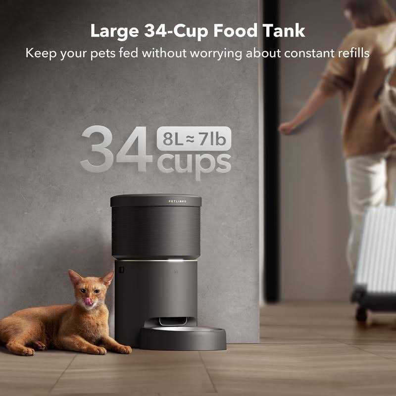 Automatic Cat Feeders 5G WiFi Pet Feeder with Vacuum Food Storage I847184