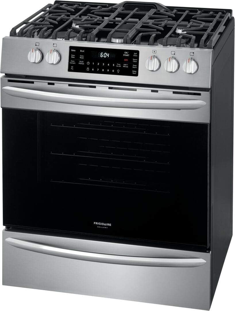 30" Gas Range with 5 Sealed Burners, True Convection Oven, Stainless Steel S4351
