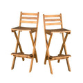 Foldable Outdoor Wood Barstool Set O609