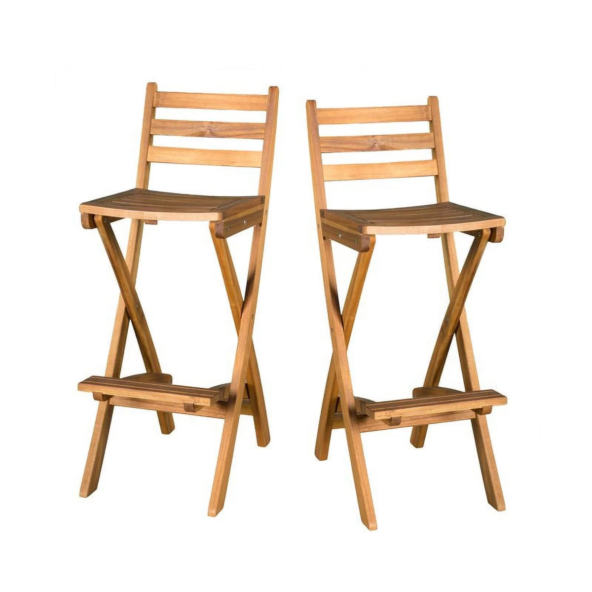 Foldable Outdoor Wood Barstool Set O609