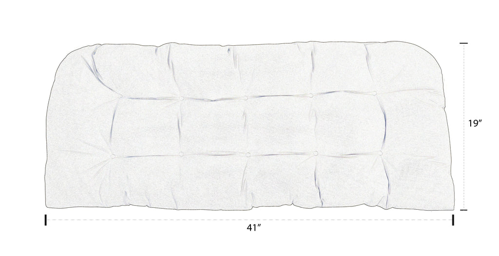 Indoor Outdoor Tufted Wicker Loveseat Settee K922