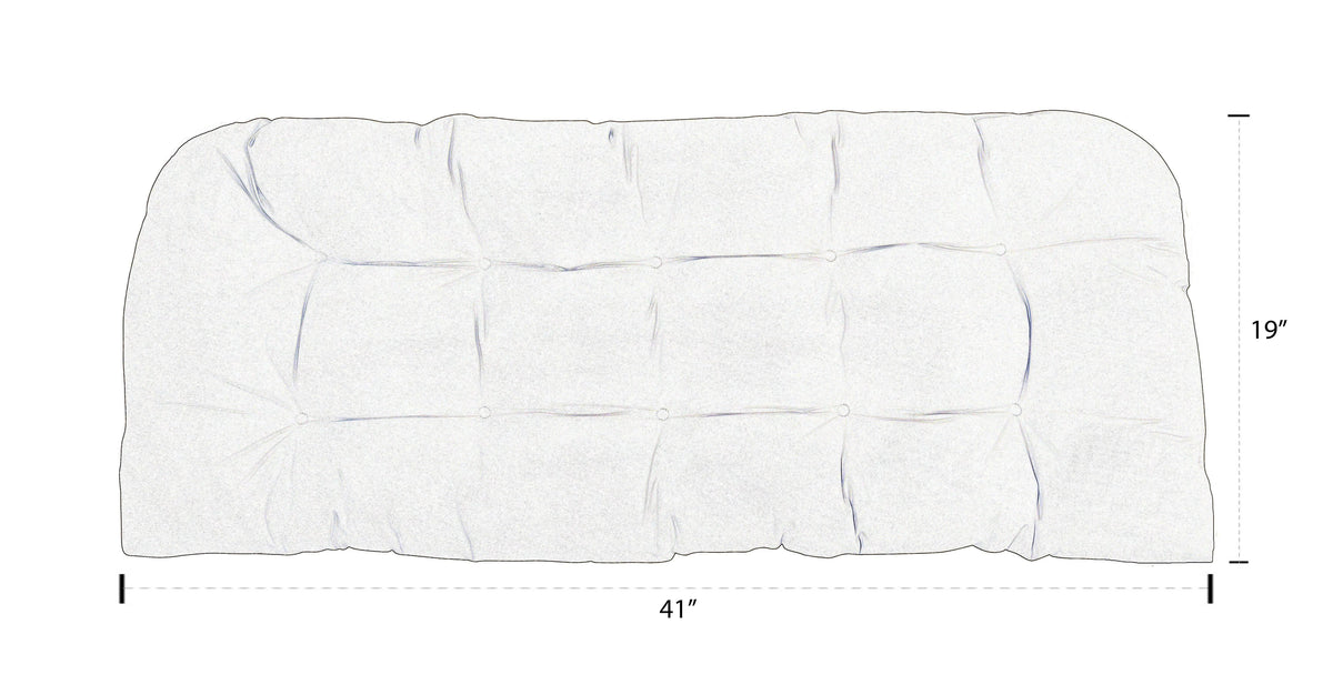 Indoor Outdoor Tufted Wicker Loveseat Settee K922