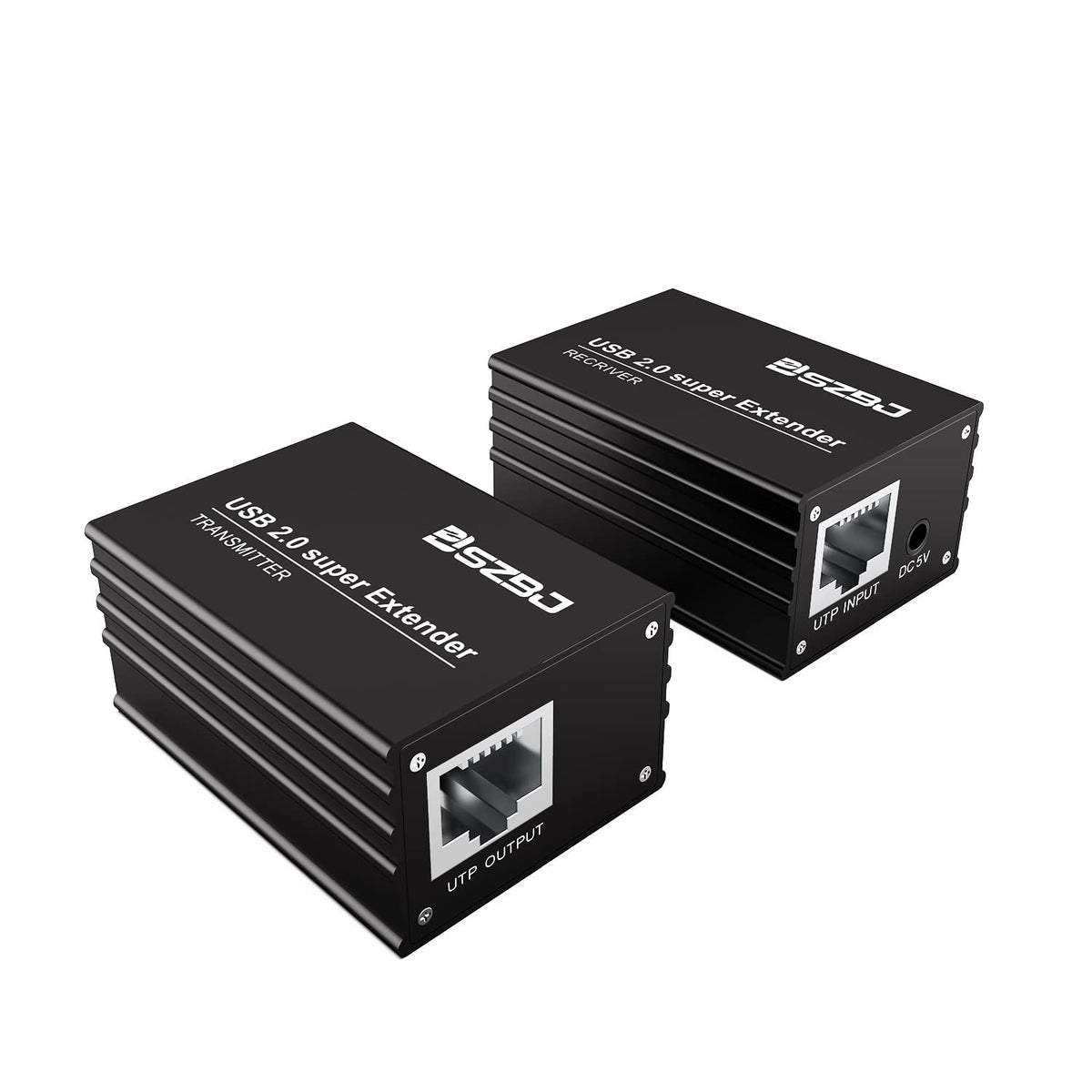 USB Extender over RJ45 Cat5E/6 with Power Adapter, 2 USB2.0 Output, Pack of 2 U96702