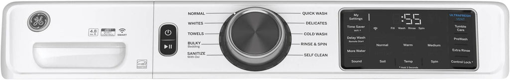 White 4.8 Cu Ft Front Loading Washer E948