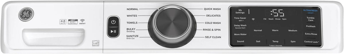 White 4.8 Cu Ft Front Loading Washer E948