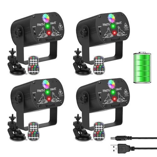 RGB LED Sound Activated Disco Light with Remote Control T3557