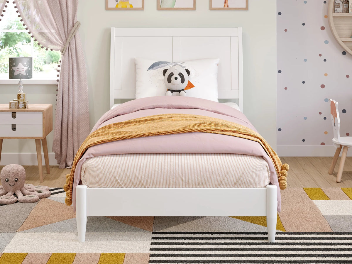 Twin Solid Wood Sleigh Platform Bed K50750