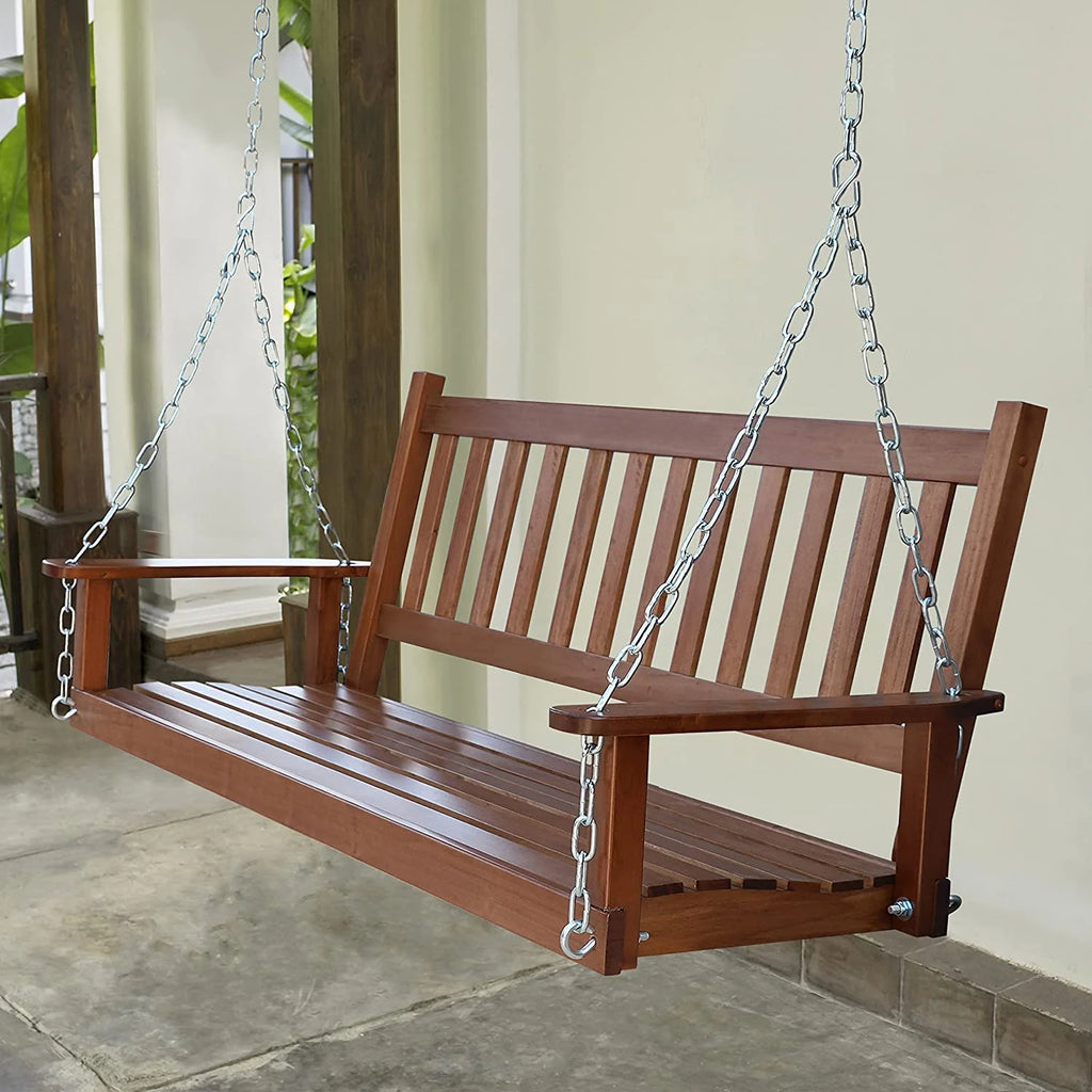 Wooden Porch Swing 5FT with Chains Q482383