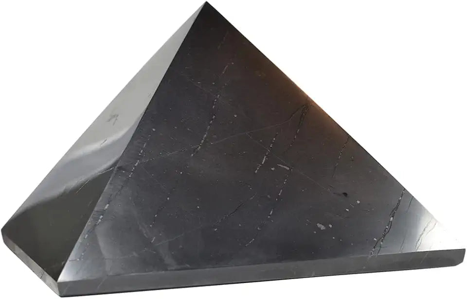 Polished Shungite Pyramid 120 mm E149