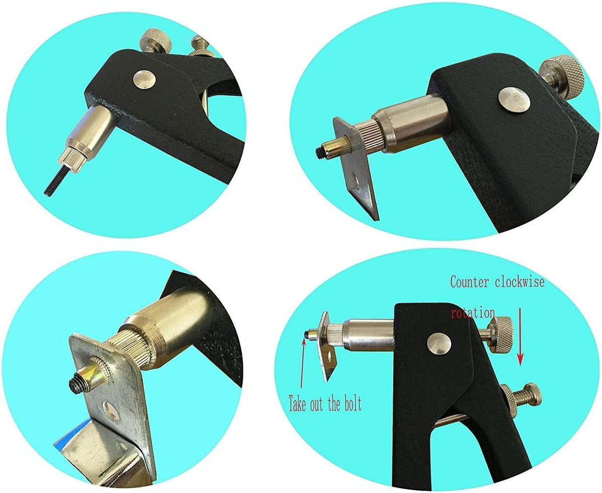 Heavy Duty Blind Riveting Tool Kit, 5pc Metric Mandrels, 250pcs Rivnuts, Pack of 2 J405