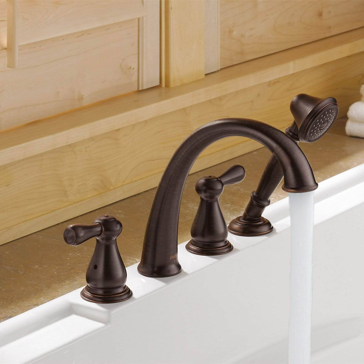Venetian Bronze Roman Tub Faucet Trim with Hand Shower K887