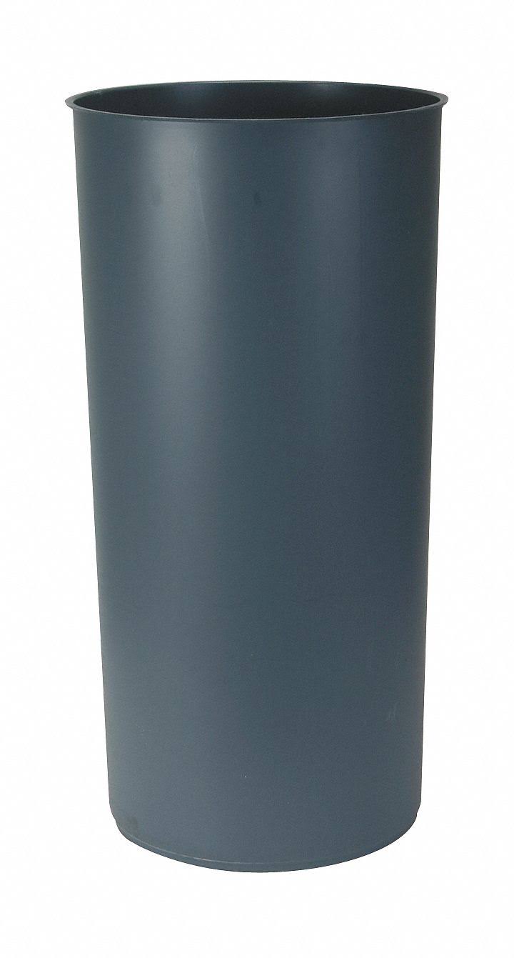 Gray Polyethylene Rigid Can Liner W85833